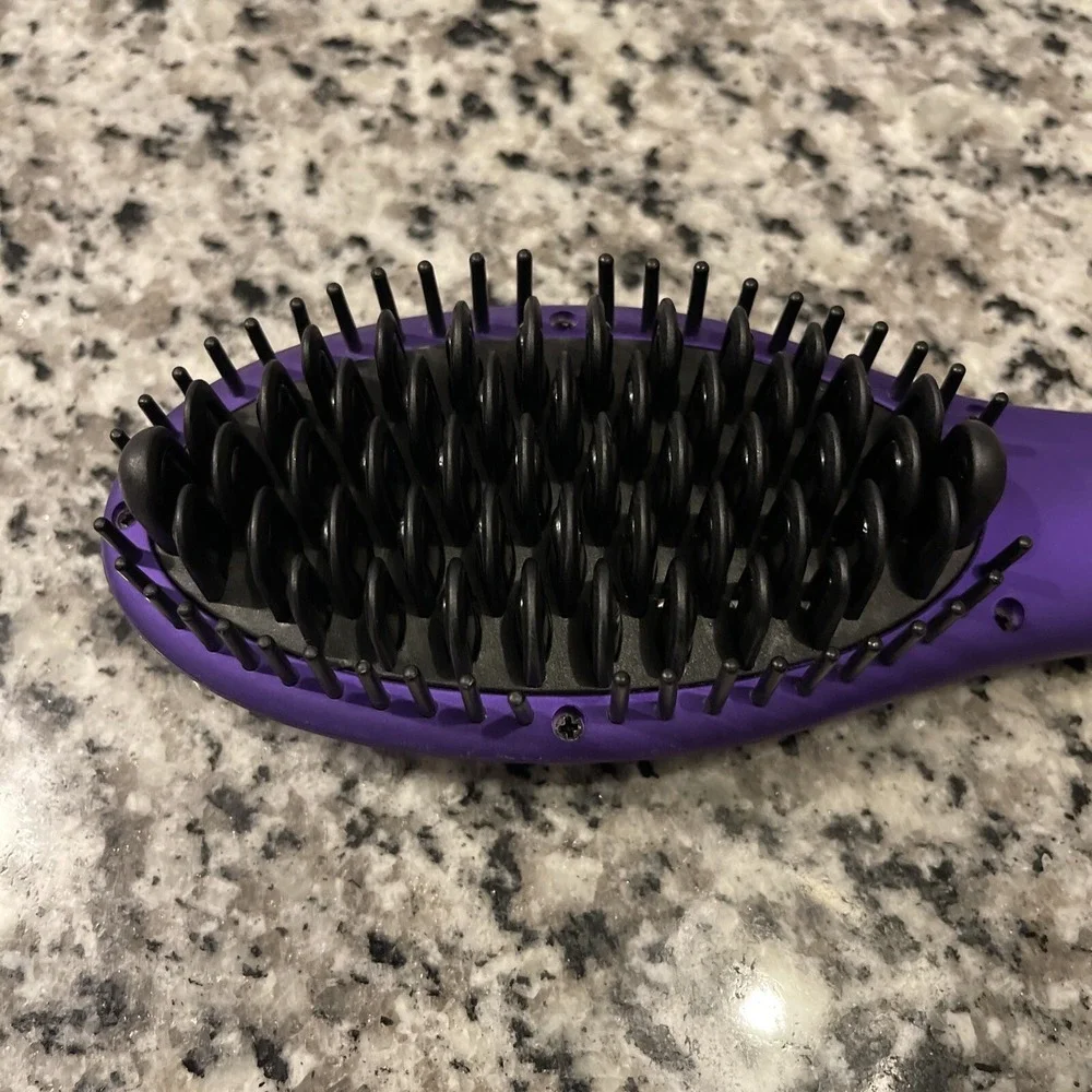 Tiri Professional Hot Smoothing System Hair Straightening‎ Brush Boysenberry